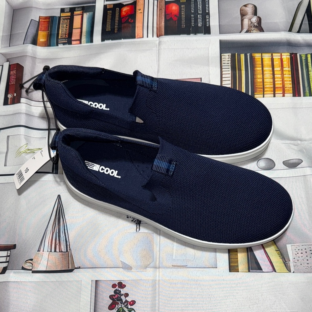 Men's Navy Slip-On Shoes by 32 Degrees